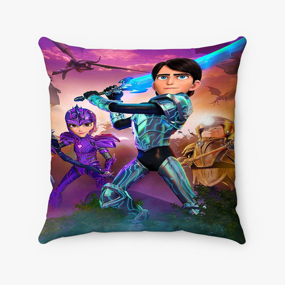 Pastele Trollhunters Tales of Arcadia Custom Pillow Case Awesome Personalized Spun Polyester Square Pillow Cover Decorative Cushion Bed Sofa Throw Pillow Home Decor