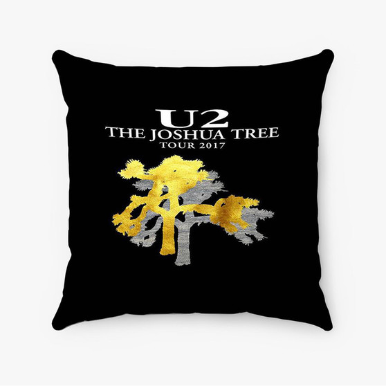 Pastele U2 Joshua Tree Tour Custom Pillow Case Awesome Personalized Spun Polyester Square Pillow Cover Decorative Cushion Bed Sofa Throw Pillow Home Decor