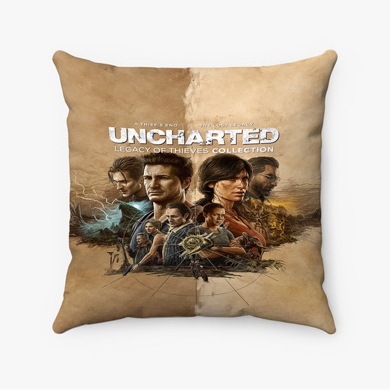 Pastele Uncharted Legacy of Thieves Collection Custom Pillow Case Awesome Personalized Spun Polyester Square Pillow Cover Decorative Cushion Bed Sofa Throw Pillow Home Decor