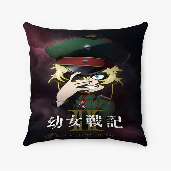 Pastele Youjo Senki II jpeg Custom Pillow Case Awesome Personalized Spun Polyester Square Pillow Cover Decorative Cushion Bed Sofa Throw Pillow Home Decor
