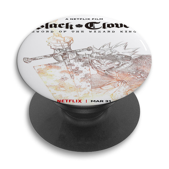 Pastele Black Clover Sword of The Wizard King jpeg Custom PopSockets Awesome Personalized Phone Grip Holder Pop Up Stand Out Mount Grip Standing Pods Apple iPhone Samsung Google Asus Sony Phone Accessories