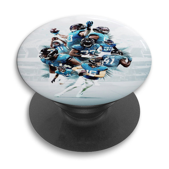 Pastele Jacksonville Jaguars NFL 2022 Custom PopSockets Awesome Personalized Phone Grip Holder Pop Up Stand Out Mount Grip Standing Pods Apple iPhone Samsung Google Asus Sony Phone Accessories