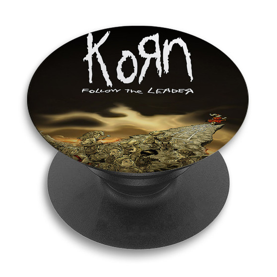 Pastele Korn Follow The Leader Custom PopSockets Awesome Personalized Phone Grip Holder Pop Up Stand Out Mount Grip Standing Pods Apple iPhone Samsung Google Asus Sony Phone Accessories