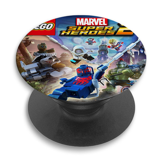 Pastele LEGO Marvel Super Heroes 2 Custom PopSockets Awesome Personalized Phone Grip Holder Pop Up Stand Out Mount Grip Standing Pods Apple iPhone Samsung Google Asus Sony Phone Accessories