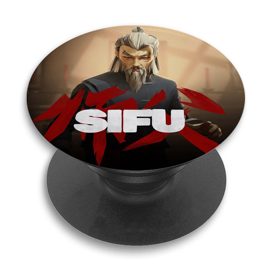 Pastele Sifu Game Custom PopSockets Awesome Personalized Phone Grip Holder Pop Up Stand Out Mount Grip Standing Pods Apple iPhone Samsung Google Asus Sony Phone Accessories