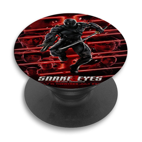 Pastele Snake Eyes G I Joe Origins Custom PopSockets Awesome Personalized Phone Grip Holder Pop Up Stand Out Mount Grip Standing Pods Apple iPhone Samsung Google Asus Sony Phone Accessories