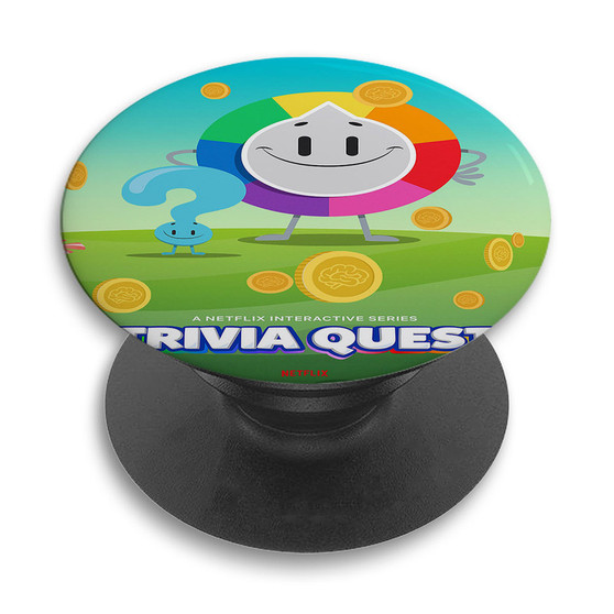 Pastele Trivia Quest Custom PopSockets Awesome Personalized Phone Grip Holder Pop Up Stand Out Mount Grip Standing Pods Apple iPhone Samsung Google Asus Sony Phone Accessories