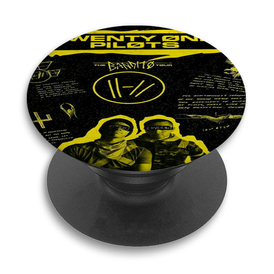 Pastele Twenty One Pilots The Bandito Custom PopSockets Awesome Personalized Phone Grip Holder Pop Up Stand Out Mount Grip Standing Pods Apple iPhone Samsung Google Asus Sony Phone Accessories
