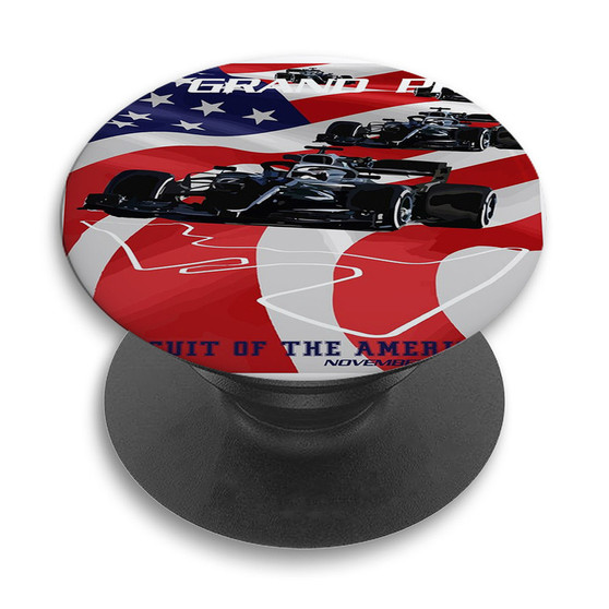 Pastele US Grand Prix Circuit Of The Americas Custom PopSockets Awesome Personalized Phone Grip Holder Pop Up Stand Out Mount Grip Standing Pods Apple iPhone Samsung Google Asus Sony Phone Accessories