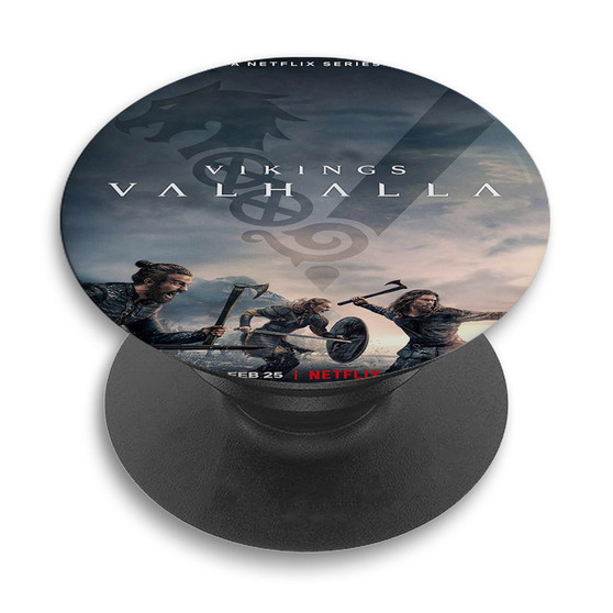 Pastele Vikings Valhalla Custom PopSockets Awesome Personalized Phone Grip Holder Pop Up Stand Out Mount Grip Standing Pods Apple iPhone Samsung Google Asus Sony Phone Accessories