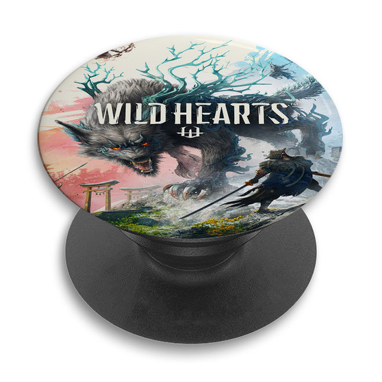 Pastele Wild Hearts Good Custom PopSockets Awesome Personalized Phone Grip Holder Pop Up Stand Out Mount Grip Standing Pods Apple iPhone Samsung Google Asus Sony Phone Accessories