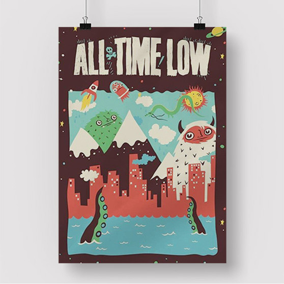 Pastele All Time Low Band Custom Silk Poster Awesome Personalized Print Wall Decor 20 x 13 Inch 24 x 36 Inch Wall Hanging Art Home Decoration Posters