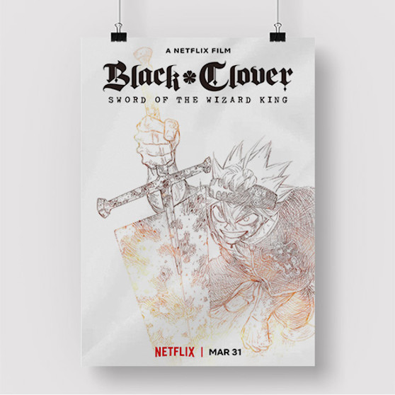Pastele Black Clover Sword of The Wizard King jpeg Custom Silk Poster Awesome Personalized Print Wall Decor 20 x 13 Inch 24 x 36 Inch Wall Hanging Art Home Decoration Posters