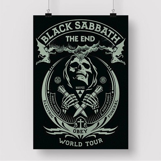 Pastele Black Sabbath The End World Tour Custom Silk Poster Awesome Personalized Print Wall Decor 20 x 13 Inch 24 x 36 Inch Wall Hanging Art Home Decoration Posters