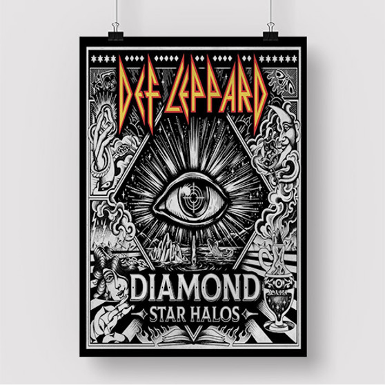 Pastele Def Leppard Diamond Star Halos Custom Silk Poster Awesome Personalized Print Wall Decor 20 x 13 Inch 24 x 36 Inch Wall Hanging Art Home Decoration Posters