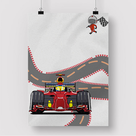 Pastele F1 Grand Prix Racing Custom Silk Poster Awesome Personalized Print Wall Decor 20 x 13 Inch 24 x 36 Inch Wall Hanging Art Home Decoration Posters