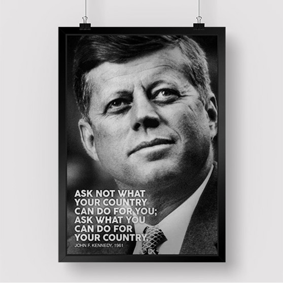 Pastele John F Kennedy Quotes jpeg Custom Silk Poster Awesome Personalized Print Wall Decor 20 x 13 Inch 24 x 36 Inch Wall Hanging Art Home Decoration Posters