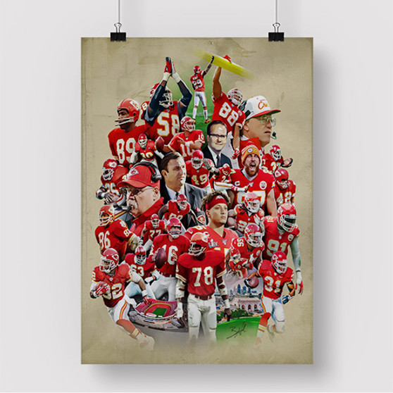 Pastele Kansas City Chiefs NFL 2022 Custom Silk Poster Awesome Personalized Print Wall Decor 20 x 13 Inch 24 x 36 Inch Wall Hanging Art Home Decoration Posters