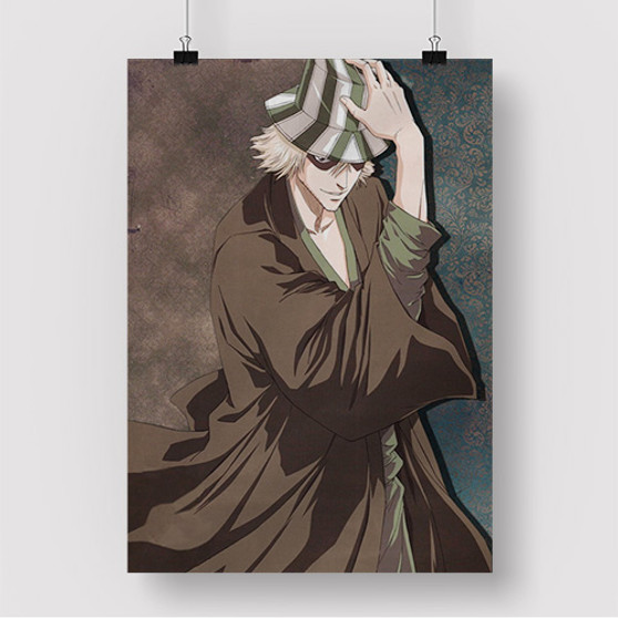 Pastele Kisuke Urahara Bleach Custom Silk Poster Awesome Personalized Print Wall Decor 20 x 13 Inch 24 x 36 Inch Wall Hanging Art Home Decoration Posters