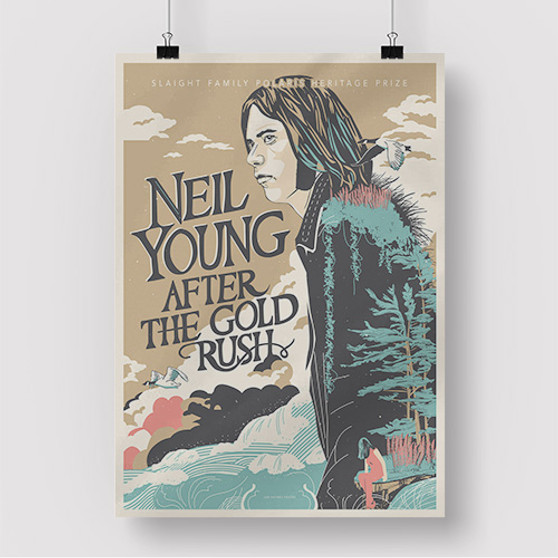 Pastele Neil Young After The Gold Rush Custom Silk Poster Awesome Personalized Print Wall Decor 20 x 13 Inch 24 x 36 Inch Wall Hanging Art Home Decoration Posters