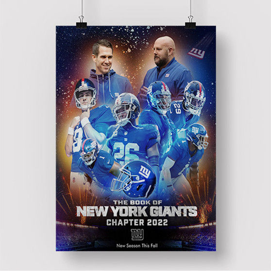Pastele New York Giants NFL 2022 Custom Silk Poster Awesome Personalized Print Wall Decor 20 x 13 Inch 24 x 36 Inch Wall Hanging Art Home Decoration Posters