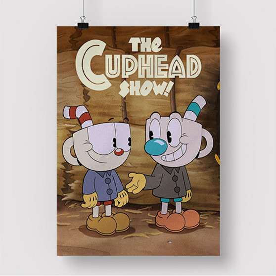 Pastele The Cuphead Show Cartoon Custom Silk Poster Awesome Personalized Print Wall Decor 20 x 13 Inch 24 x 36 Inch Wall Hanging Art Home Decoration Posters