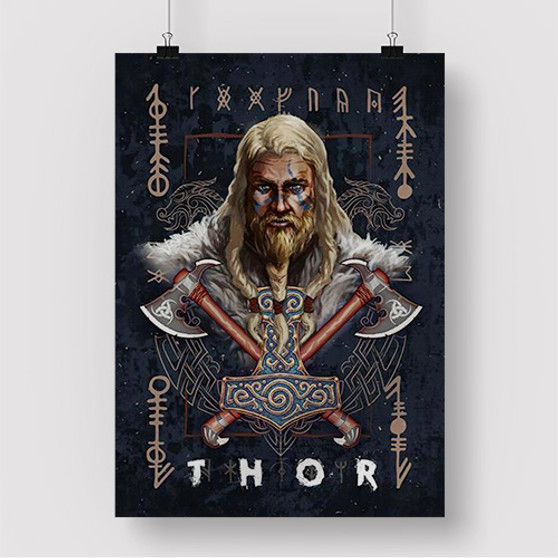 Pastele Thor Asgard Custom Silk Poster Awesome Personalized Print Wall Decor 20 x 13 Inch 24 x 36 Inch Wall Hanging Art Home Decoration Posters