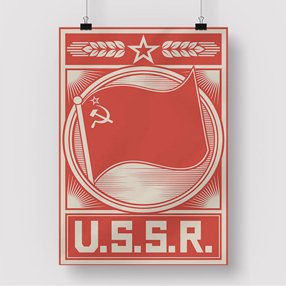 Pastele USSR Poster Custom Silk Poster Awesome Personalized Print Wall Decor 20 x 13 Inch 24 x 36 Inch Wall Hanging Art Home Decoration Posters