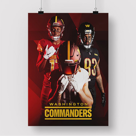 Pastele Washington Commanders NFL 2022 Custom Silk Poster Awesome Personalized Print Wall Decor 20 x 13 Inch 24 x 36 Inch Wall Hanging Art Home Decoration Posters