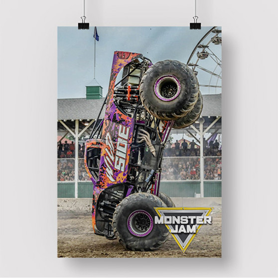 Pastele Wild Side Monster Truck Custom Silk Poster Awesome Personalized Print Wall Decor 20 x 13 Inch 24 x 36 Inch Wall Hanging Art Home Decoration Posters