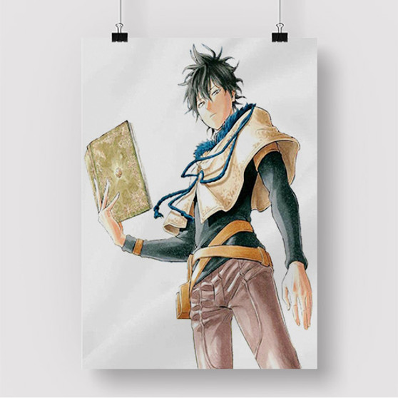 Pastele Yuno Black Clover Sword of The Wizard King Custom Silk Poster Awesome Personalized Print Wall Decor 20 x 13 Inch 24 x 36 Inch Wall Hanging Art Home Decoration Posters
