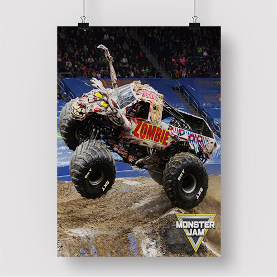 Pastele Zombie Monster Truck Custom Silk Poster Awesome Personalized Print Wall Decor 20 x 13 Inch 24 x 36 Inch Wall Hanging Art Home Decoration Posters