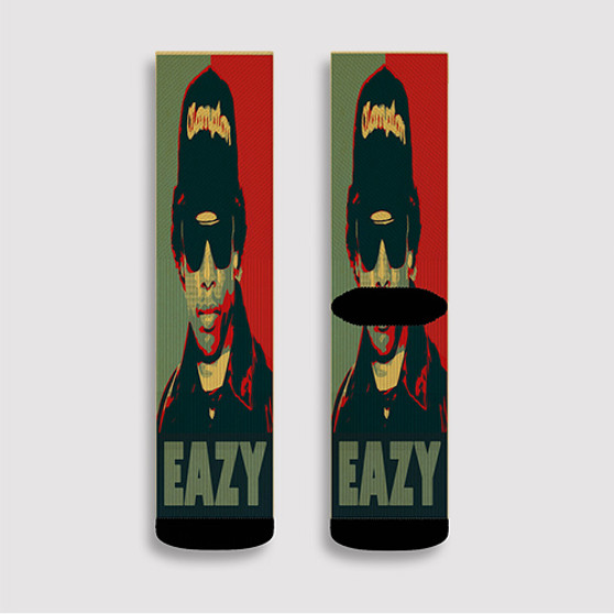 Pastele Eazy E Good Custom Socks Sublimation Awesome Printed Sports Elite Socks Polyester Cushioned Bottoms Gym Gymnastic Running Yoga School Skatebording Basketball Spandex