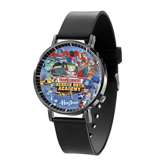 Transformers Rescue Bots Academy Black Quartz Watch Unisex With Premium Gift Box