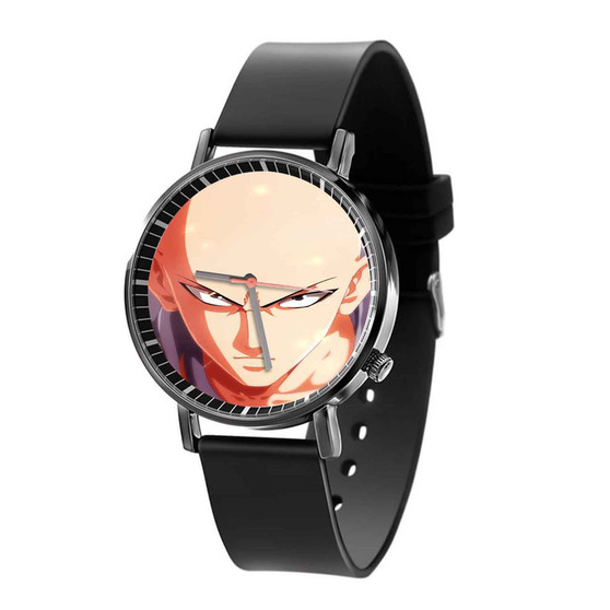One Punch Man Saitama Sensei Serious Unisex Black Quartz Watch With Premium Gift Box