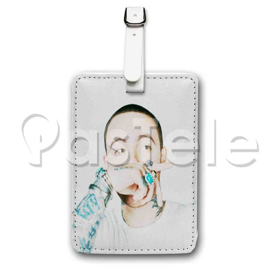 Mac Miller Custom Luggage Tags PU Leather Travel Baggage Name ID Labels