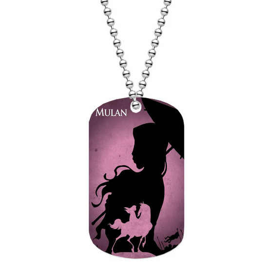 Disney Mulan Poster Custom Military Dog Tag ID Name Tag Pet Tag Jewelry Necklaces