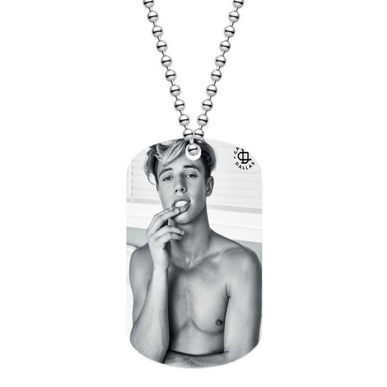 Cameron Dallas Stainless Steel Military Custom Dog Tag ID Name Tag Pet Tag Jewelry Necklaces