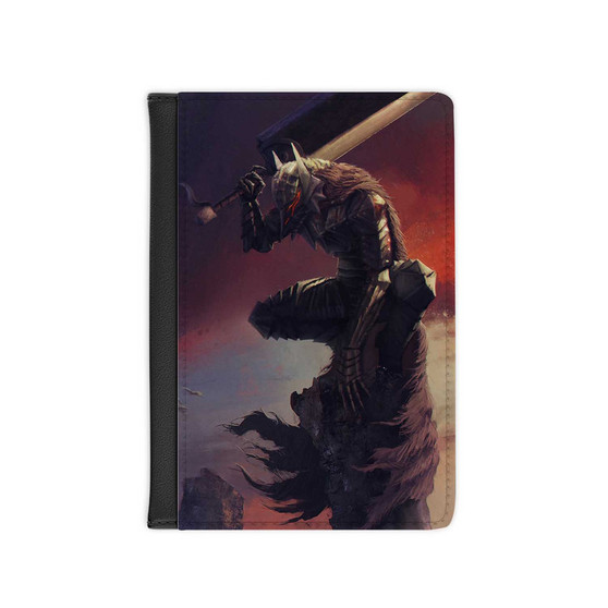 Pastele Berserk Armor and Sword Leather Custom Passport Cover Accessory Gift for Traveler Card Holder and Credit Card ID Holder