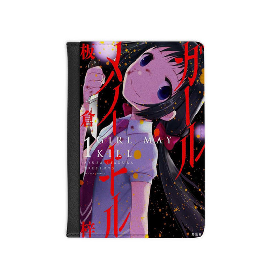 Pastele Girl May Kill Travel Custom Passport Cover Accessory Gift for Traveler Card Holder and Credit Card ID Holder