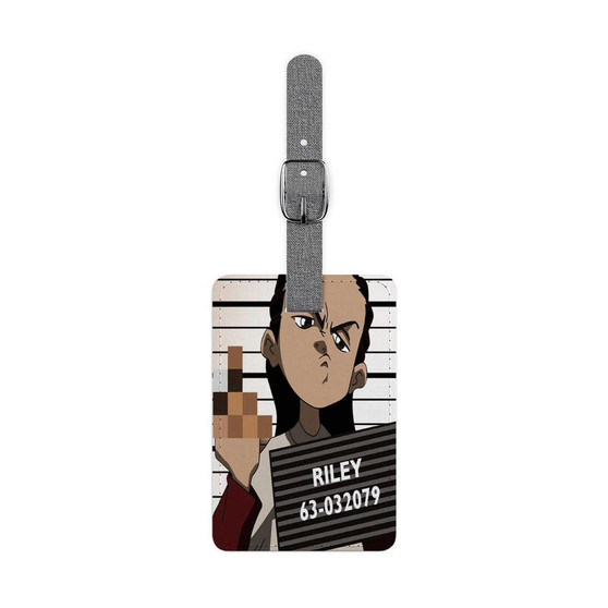 Pastele The Boondocks Art Rectangle Custom Luggage Tag Bag Tag for Travel Accessory Duffel Bag Rucksack Baggage Name ID Labels