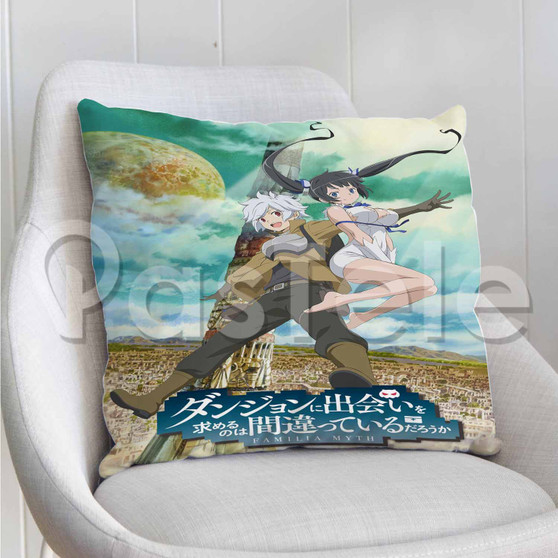 Is It Wrong to Try to Pick Up Girls in a Dungeon Custom Pillow Decorative Cushion Cover