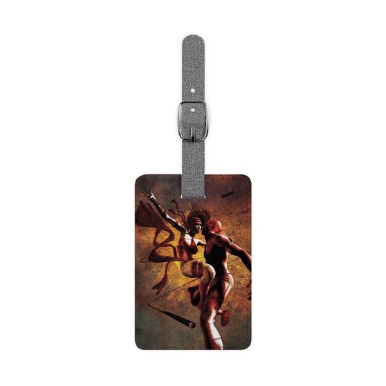 Pastele Elektra and Daredevil Custom Luggage Tag Bag Tag for Travel Accessory Duffel Bag Rucksack Baggage Name ID Labels