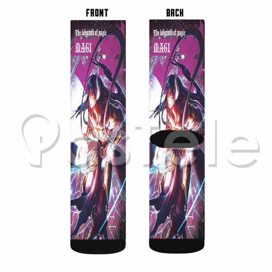 Magi The Labyrinth of Magic 2 Custom Sublimation Printed Socks Polyester Acrylic Nylon Spandex