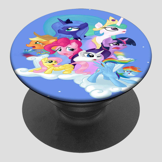 Pastele My Little Pony Friendship Is Magic in the Sky Custom Phone Grip Holder Pop-able Phone Stands Grip Finger Round Foldable Mobile Phone Holder Accessory