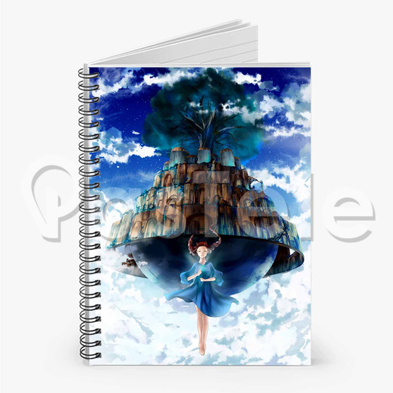 Castle in the Sky Custom Personalized Spiral Notebook Cover Prin Ruled Line