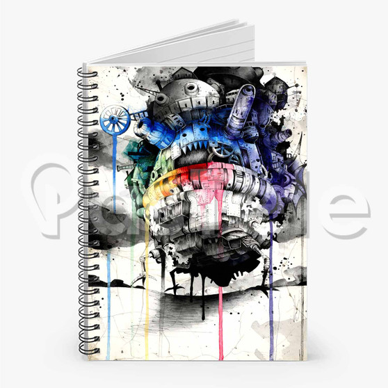 Howl s Moving Castle Custom Personalized Spiral Notebook Cover Prin Ruled Line