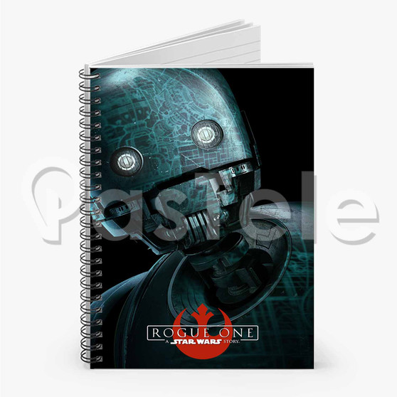 K 2 SO Star Rogue One A Star Wars Story Custom Personalized Spiral Notebook Cover Prin Ruled Line
