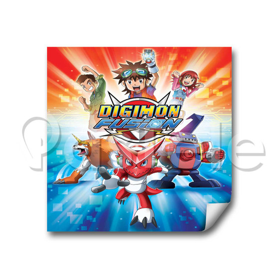 Digimon Fusion Custom Stickers White Transparent Vinyl Decals