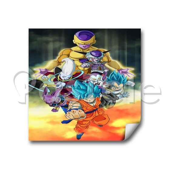 Dragon Ball Super Custom Stickers White Transparent Vinyl Decals